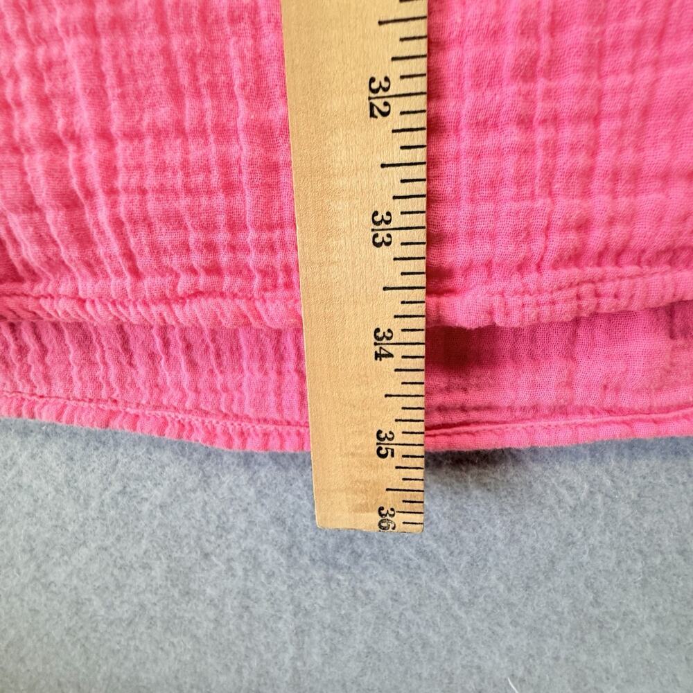 Vineyard Vines Dress Small Fuschia Flutter Sleeve Tassel Tie Gauze Spring Preppy - Picture 9 of 11